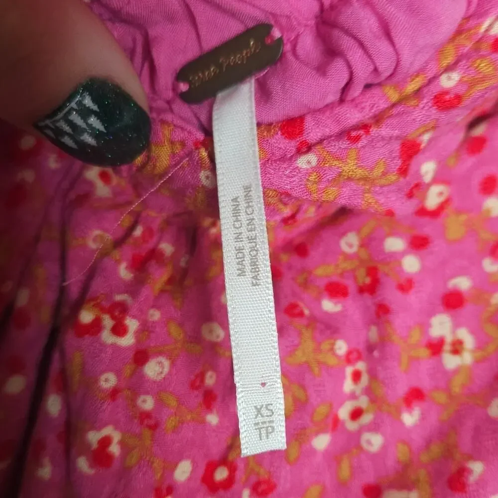 Free People Pink Florence Mini Dress - Picture 5 of 6